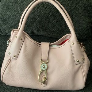 Dooney and bourke logo lock handbag